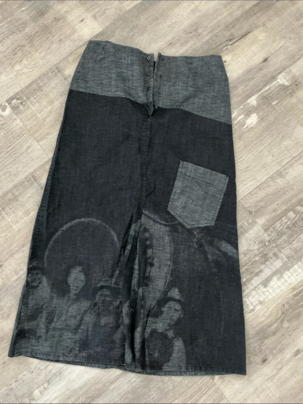 Cop.Copine Black Maxi Skirt with Pocket
